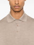 fine-knit polo shirt